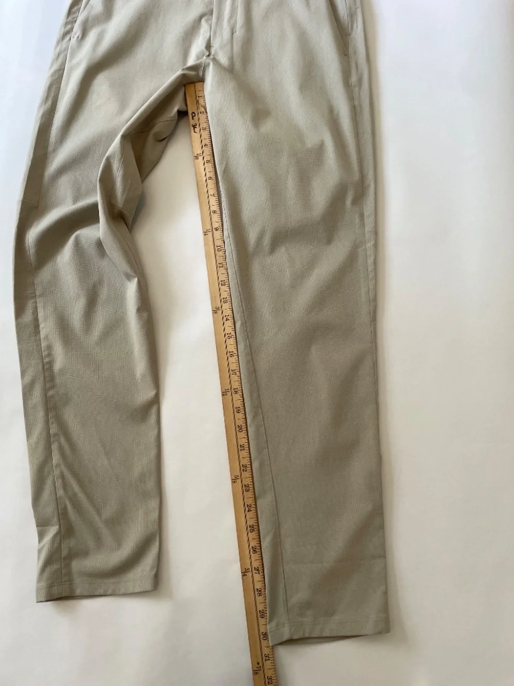 Lululemon Commission ABC Slim Golf Pants Trouser White Warpstream Men's 31